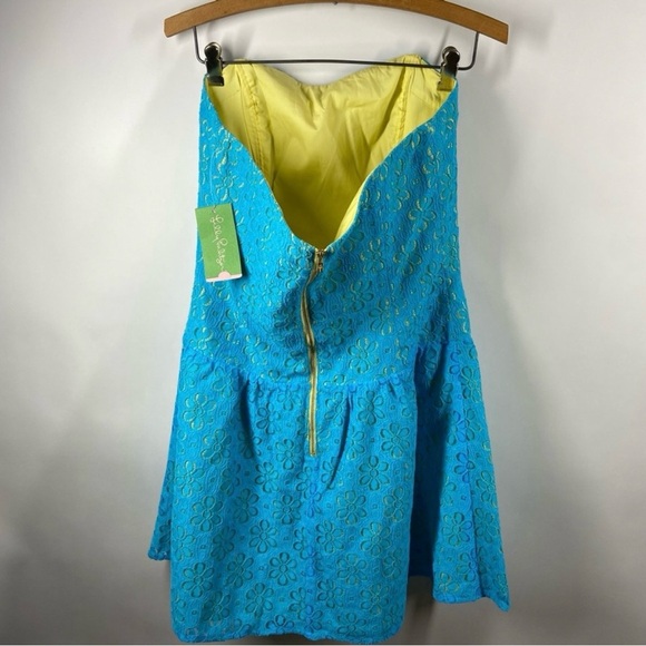 Lilly Pulitzer Turquoise lace me up dress - Picture 5 of 9